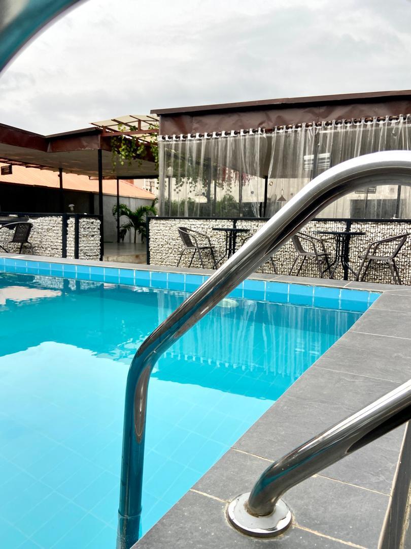 Eureka Luxury Apartment bar and pool lounge detail